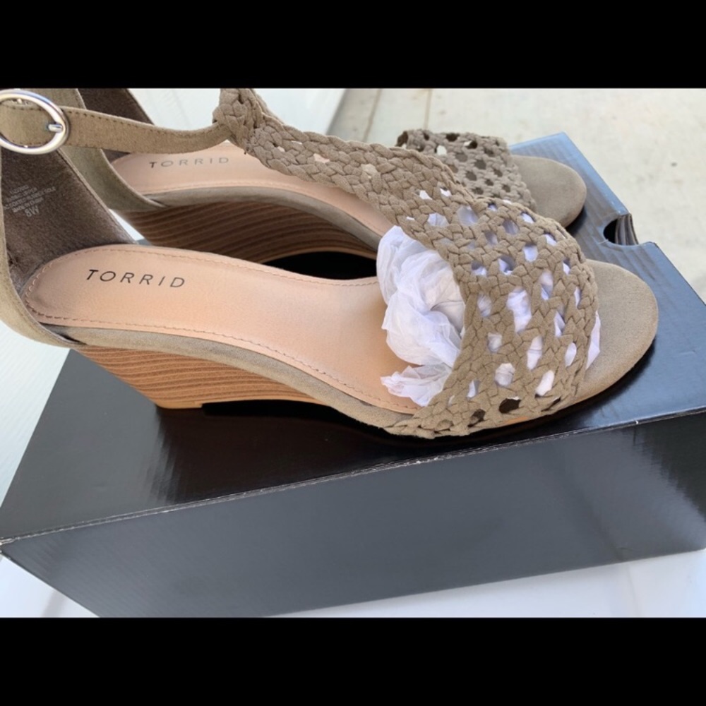 Torrid Wedge sandals, size 8 wide.